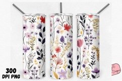 Whimsical Floral 20oz Tumbler PNG Sublimation Bundle Product Image 6