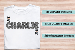 Superhero Alphabet png clipart, superhero letters doodle Product Image 6