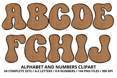 Rustic Burlap Alphabet PNG Farmhouse Letters 300 DPI Product Image 2