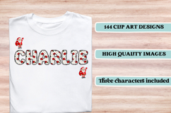 Christmas Alphabet png clipart, christmas letters doodle Product Image 6