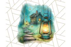Cozy Cabin Critters Clipart PNG, Fall Animal Png Product Image 4