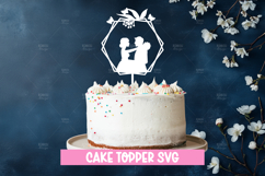 Wedding cake topper, Paper Cut, Wedding SVG Product Image 1