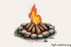 Watercolor Coastal Clipart PNG Product Image 1