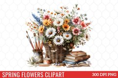 Spring Flowers Clipart Bundle Product Image 13