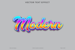 Modern Text Effect 3D Vector EPS Editable File Product Image 1
