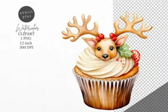 Christmas clipart, Cupcake clipart, Winter clipart Product Image 1