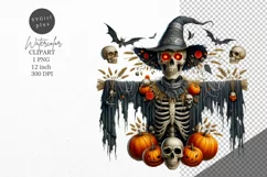 Halloween clipart, Skeleton clipart, Autumn clipart Product Image 1