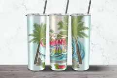 Summer Palm Png | Beach Tumbler | Summer Ocean Product Image 2