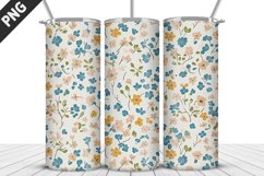 Flowers Tumbler Wrap | Sublimation Design | Tumble PNG Product Image 5