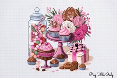 Baby Girl Desserts Clipart PNG Product Image 1