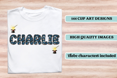 Wizard Magic School Alphabet Clipart, wizard letters doodle Product Image 6