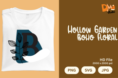 Hollow Garden Boho Floral Monogram Product Image 1