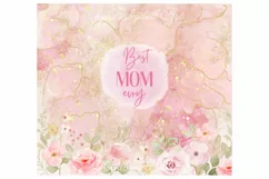 Best MOM ever Glitter 20 OZ Tumbler Sublimation Design PNG Product Image 2