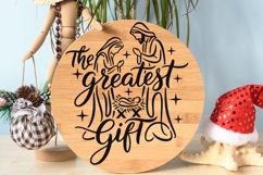 The Greatest Gift Svg, Christian Christmas Svg, Jesus Svg. Product Image 9
