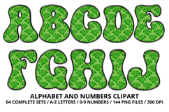 Summer Alphabet &amp; Numbers PNG Clipart Doodle Letters 300 DPI Product Image 2