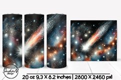 Space tumbler wrap, Cosmic landscape sublimation Product Image 1