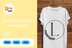 Gentle Lily Initial Monogram Product Image 1