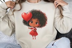 Cute Watercolor Valentines Day Clipart PNG Product Image 1