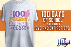 100 days of school SVG Design|Quotes SVG Design | School SVG Product Image 1