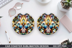 Car Coaster Sublimation| Valentine Coaster PNG Product Image 1