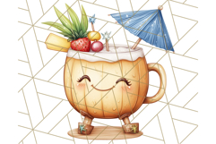 Tropical Tiki Friends PNG Clipart, Cute Summer Art Product Image 4