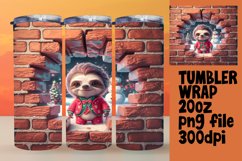 VIVID 20oz Tumbler PNG Template , Xmas Product Image 1