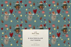 Christmas Patterns Santa Winter Print Digital Paper JPEG Product Image 12