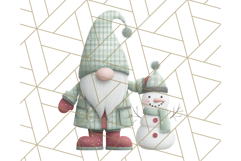 Cozy Winter Gnome Clipart PNG, Christmas Gnome Clip Art Product Image 4