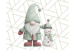 Cozy Winter Gnome Clipart PNG, Christmas Gnome Clip Art Product Image 4