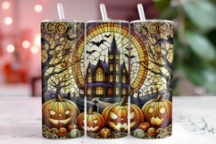 Halloween House Tumbler Wrap | Sublimation | Tumblers Product Image 1