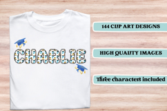 Graduation Alphabet png clipart, graduation letters doodle Product Image 6