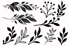 Floral Flowers Decorative SVG Bundle, Wedding Flower Clipart Product Image 10