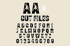 Basketball Varsity Font | Athletic Alphabet with Player Product Image 4