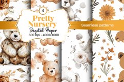 Nursery Seamless patterns and Seamless backgrounds Product Image 2