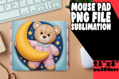 Unique Desk Pad Design Sublimation, Cute Bear Product Image 1