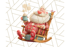Santa’s Pajama Day Clipart, Cute Christmas Bedtime PNG Product Image 4