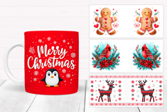 Christmas Mug Wrap Bundle. Christmas Mug Sublimation Product Image 13
