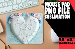 Whimsical Heart Sublimation Mouse Pad Product Image 1