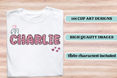 Love Story Alphabet &amp; Numbers Clipart - PNG 300 DPI Product Image 6