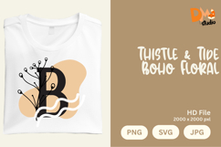 Thistle &amp; Tide Boho Floral Monogram Product Image 1