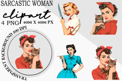 Sarcastic Retro Woman PNG Product Image 1