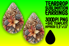 Whimsical Teardrop Design for Crafting , Autumn Flower Product Image 1