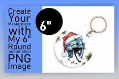 Stylish Round Design for Keychains , Holiday Product Image 1