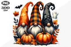 Halloween Gnomes Sublimation - Clipart PNG Design Product Image 1