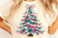 Merry Christmas PNG, Christmas Trees PNG, Christmas Shirt Product Image 5