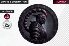 Scorpio Guardian of the Zodiac Clipart, Astrology,horoscope Product Image 1