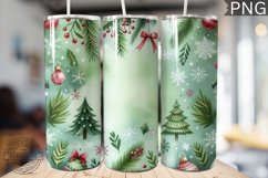 Christmas Watercolor Tumbler Wrap - Christmas PNG Design Product Image 1
