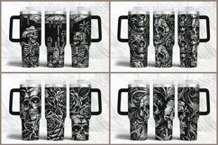 40oz Tumbler laser svg engraved wrap Product Image 14