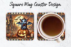 Halloween Bat Mug coaster | Coaster | Sublimation Design Product Image 1