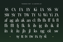 Twoswash - Beauty Elegant Ligature Serif Product Image 12